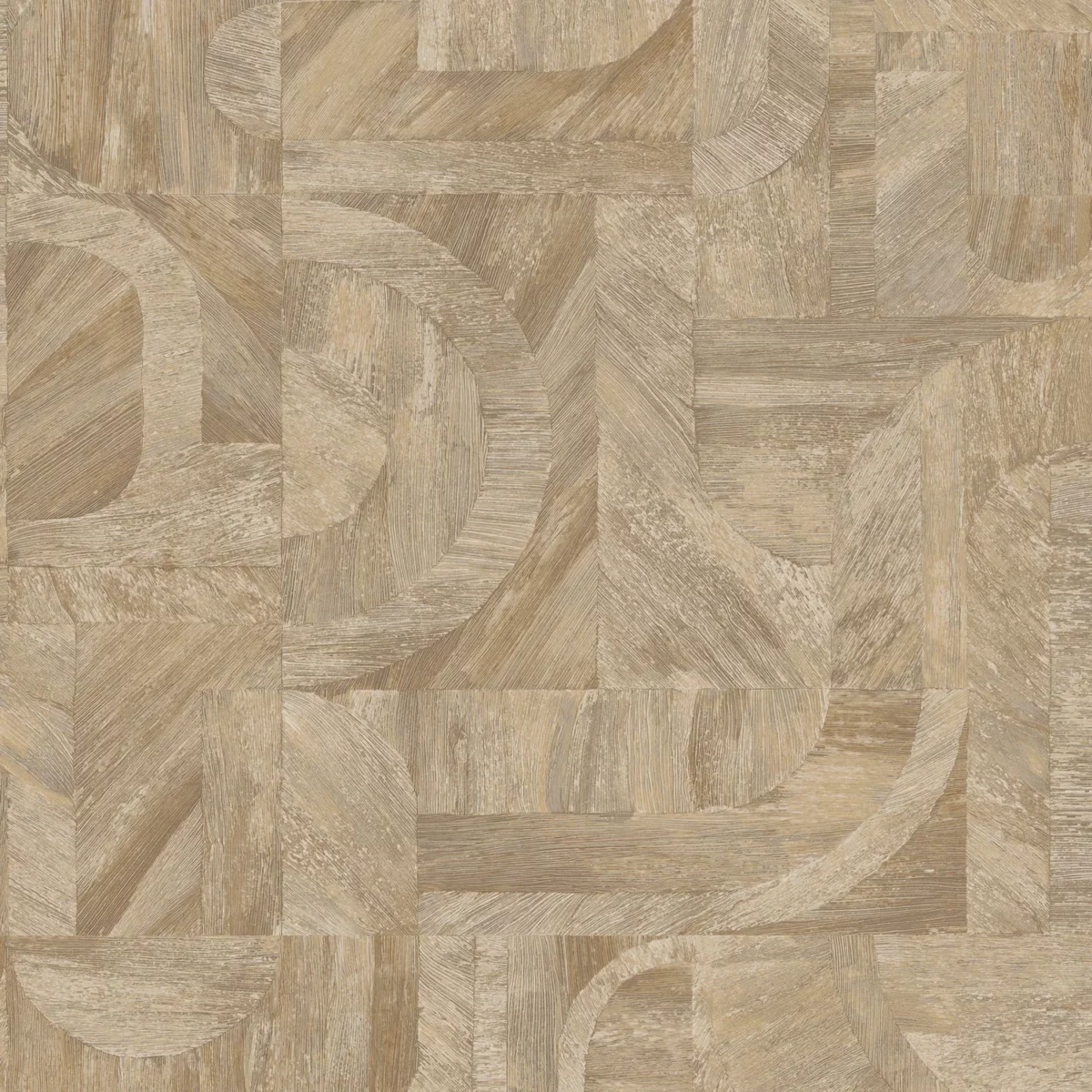 Intarsia Wallpaper - Travertin by neutral geometric wallpaper from casamance