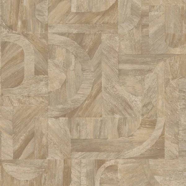 Intarsia Wallpaper - Travertin by neutral geometric wallpaper from casamance