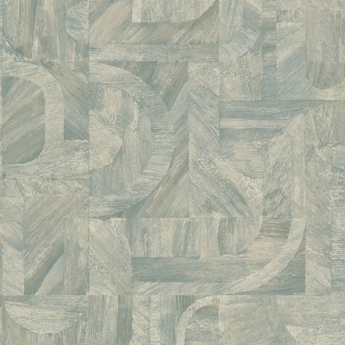 Intarsia Wallpaper - Opaline by blue geometric wallpaper from casamance