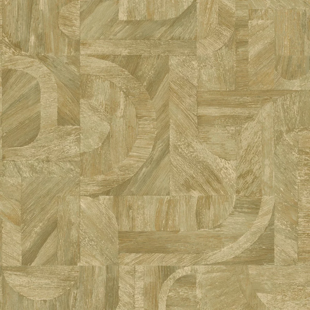 Intarsia Wallpaper - Cactus by green geometric wallpaper from casamance