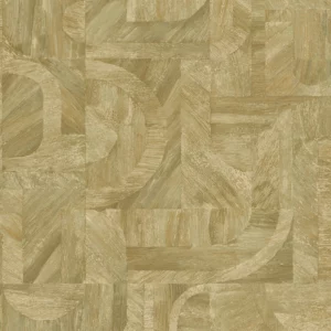 green geometric wallpaper from casamance