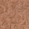 red geometric wallpaper from casamance