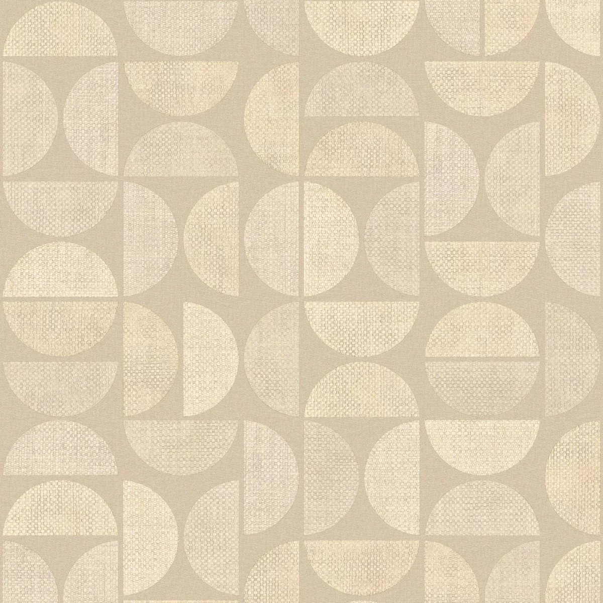 Dualis Wallpaper - Sable by neutral geometric wallpaper from casamance