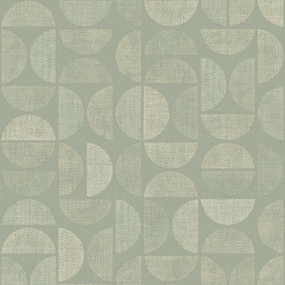 blue geometric wallpaper from casamance