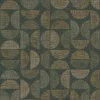 green geometric wallpaper from casamance