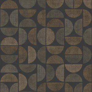 brown geometric wallpaper from casamance