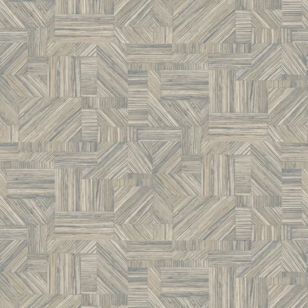 Imbrication Wallpaper - Givre by blue geometric wallpaper from casamance