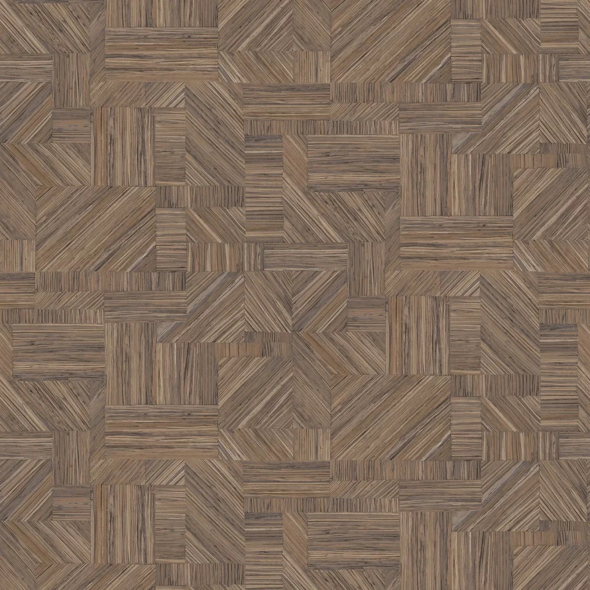 Imbrication Wallpaper - Sépia by brown geometric wallpaper from casamance
