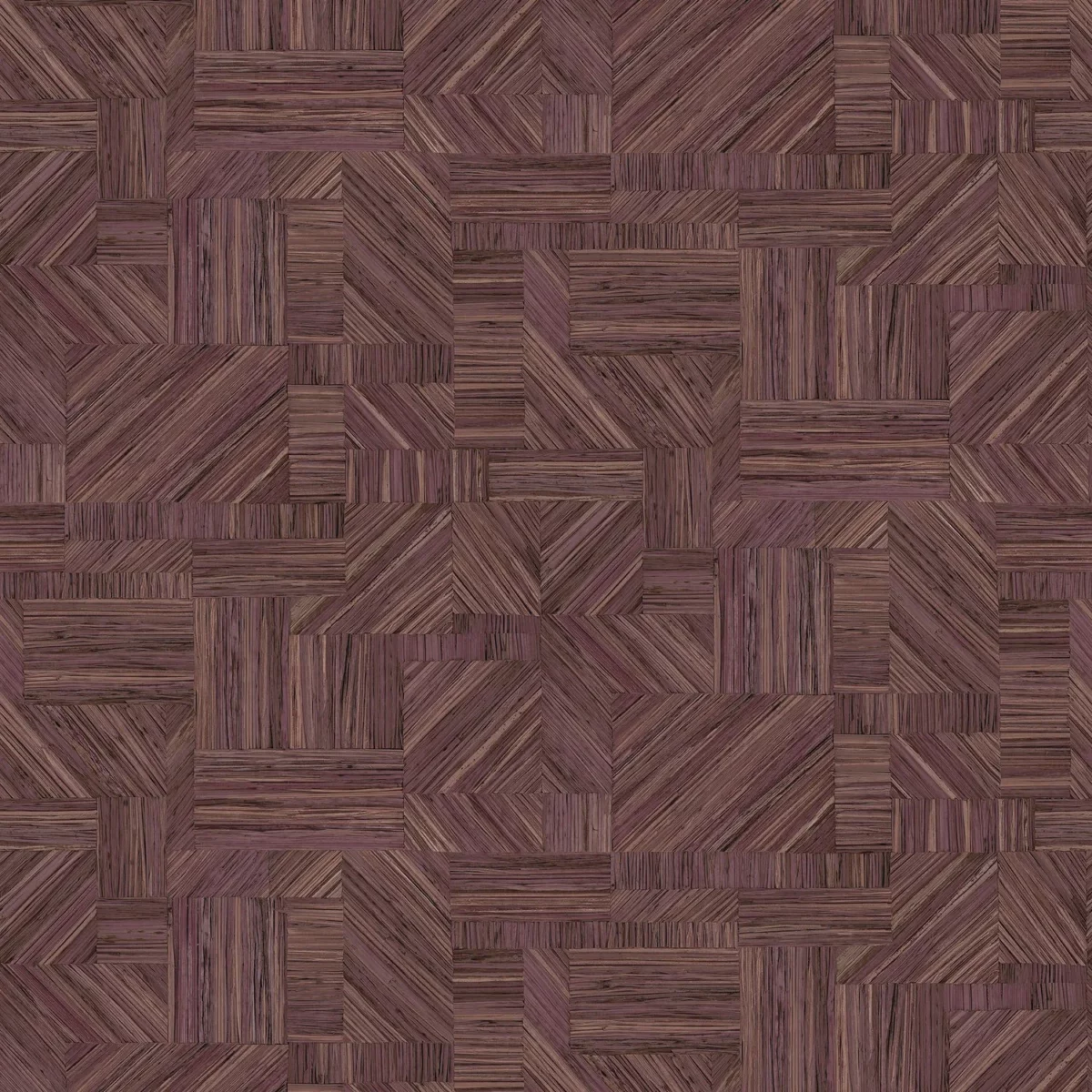 Imbrication Wallpaper - Prune by purple geometric wallpaper from casamance