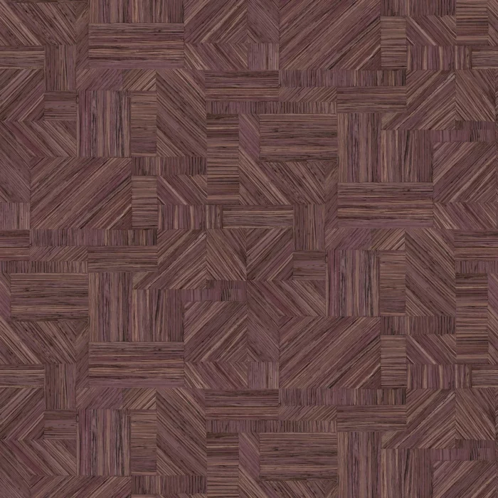 Imbrication Wallpaper - Prune swatch