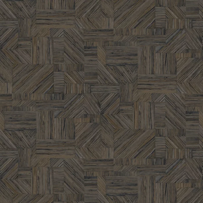 Imbrication Wallpaper - Ébène – Ebene swatch