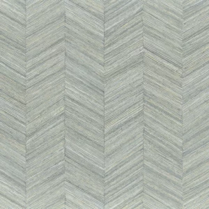 blue geometric wallpaper from casamance