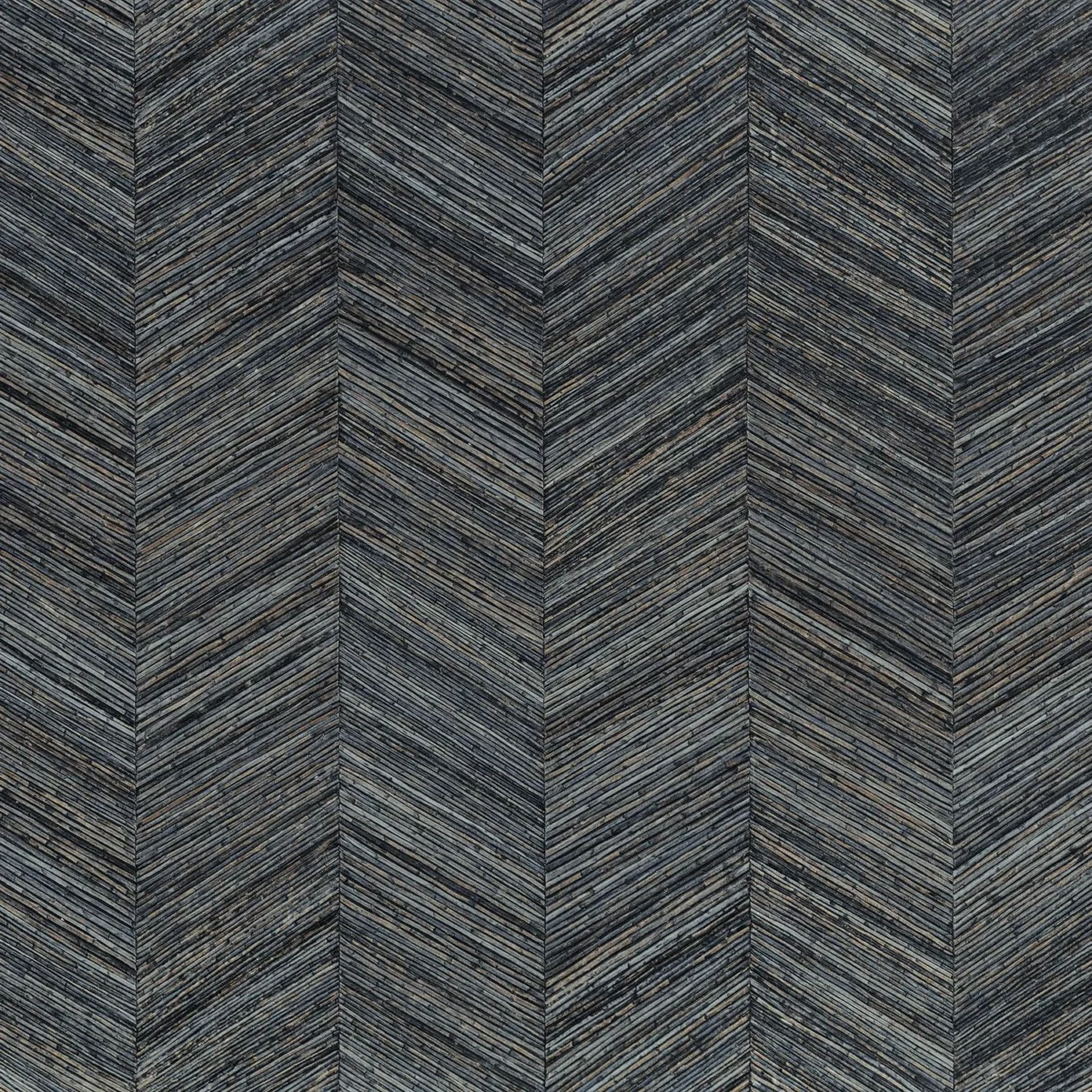 Ocotea Wallpaper - Orage by blue geometric wallpaper from casamance
