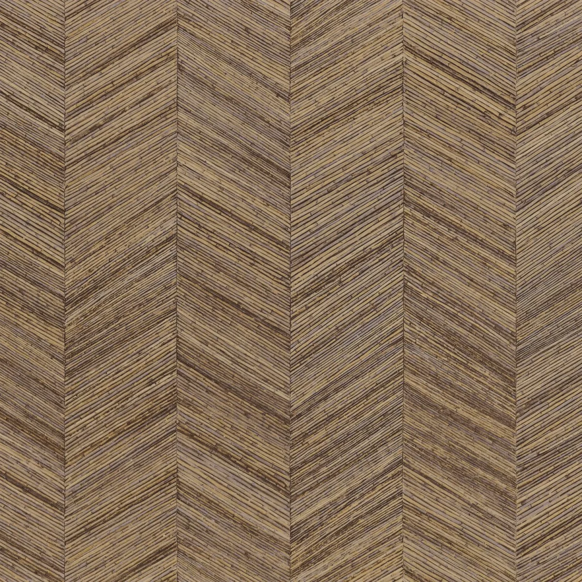 Ocotea Wallpaper - Sepia by brown geometric wallpaper from casamance