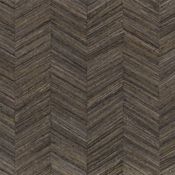 Ocotea Wallpaper - Ebene by black-grey geometric wallpaper from casamance