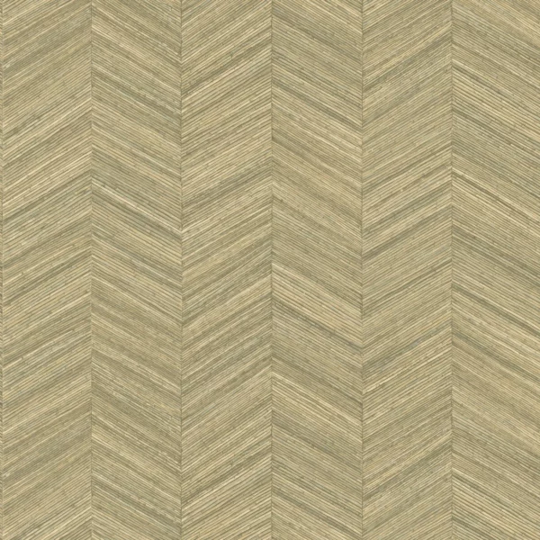 Ocotea Wallpaper - Amande by green geometric wallpaper from casamance