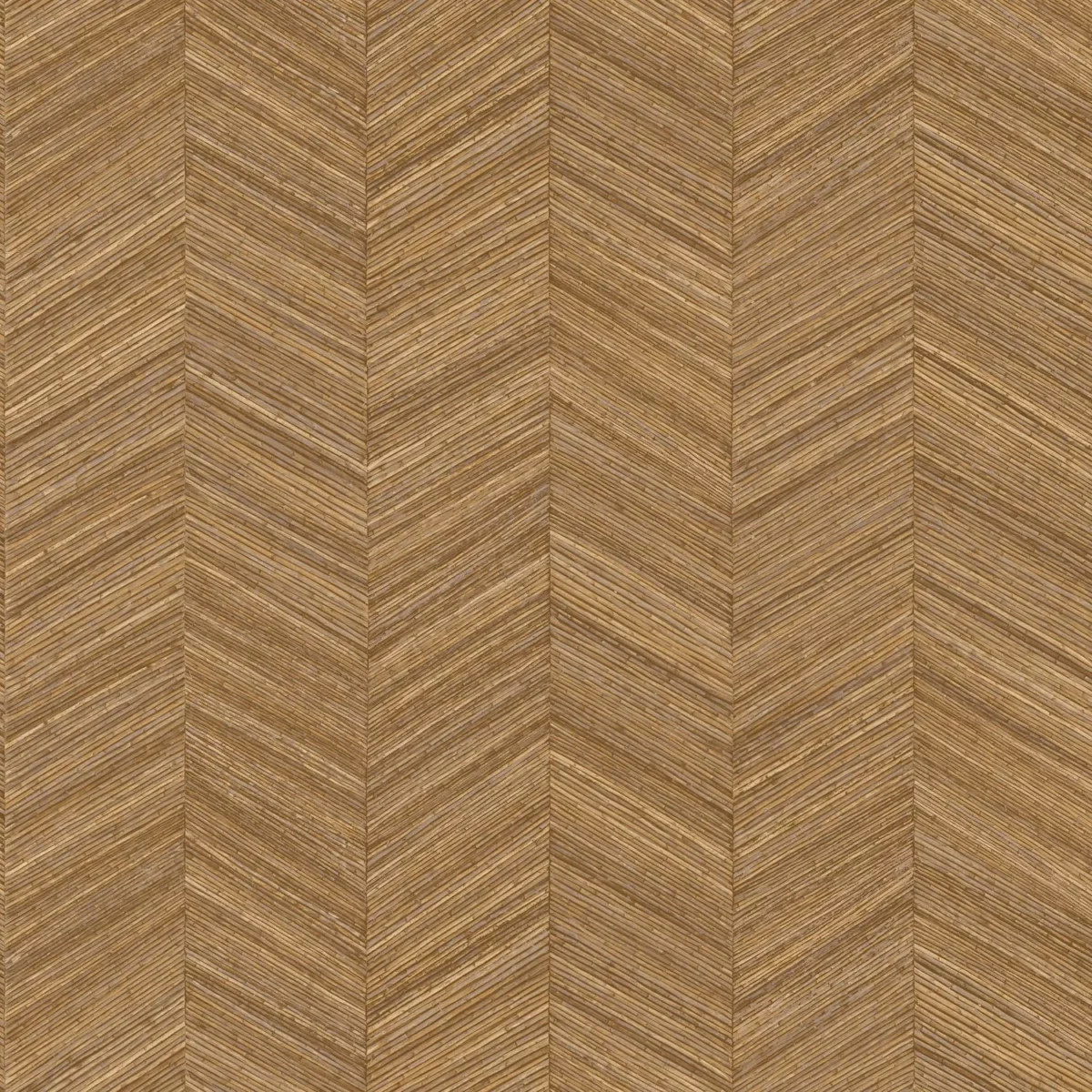 Ocotea Wallpaper - Ocre by brown geometric wallpaper from casamance