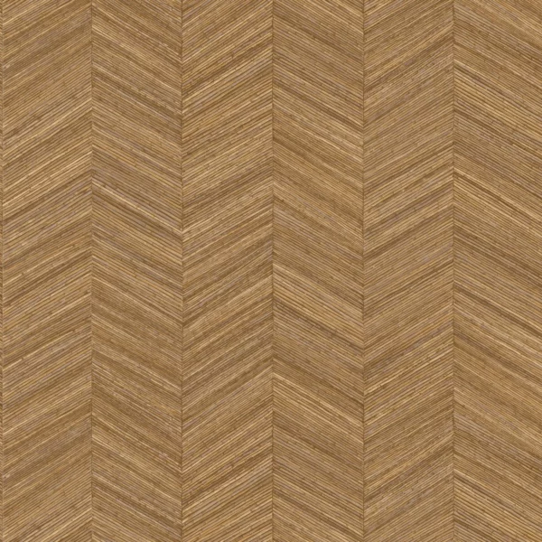 Ocotea Wallpaper - Ocre by brown geometric wallpaper from casamance
