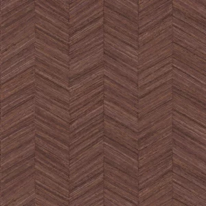 red geometric wallpaper from casamance
