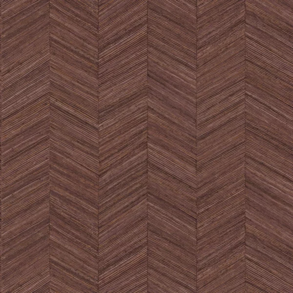 Ocotea Wallpaper - Cèdre Rouge by red geometric wallpaper from casamance