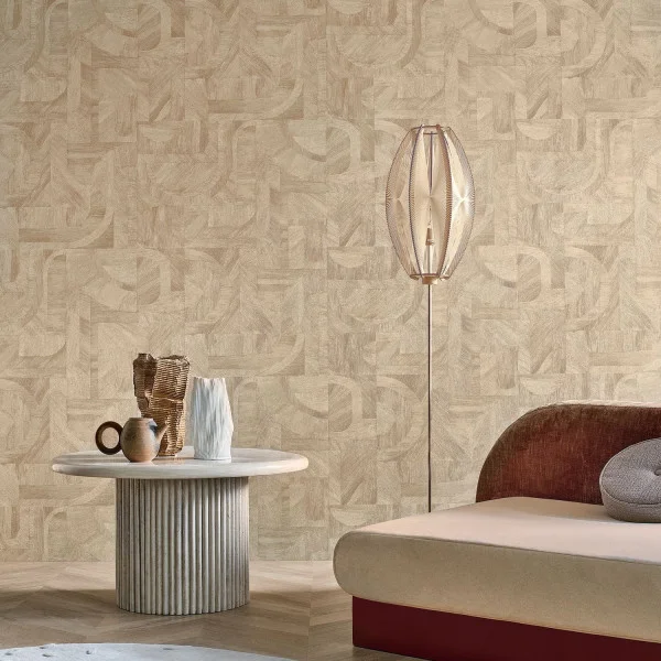 Intarsia Wallpaper - Travertin by Intarsia Wallpaper - Travertin from