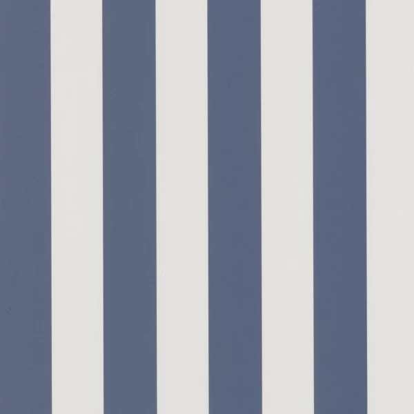 Baltic Rayure Wallpaper - Marine / Blanc by blue striped wallpaper from casadeco