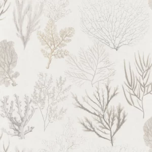 neutral botanical wallpaper from casadeco