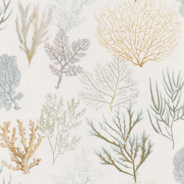 Corail Wallpaper - Jaune fabric swatch SEAS83972127