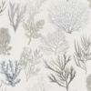 black-grey botanical wallpaper from casadeco