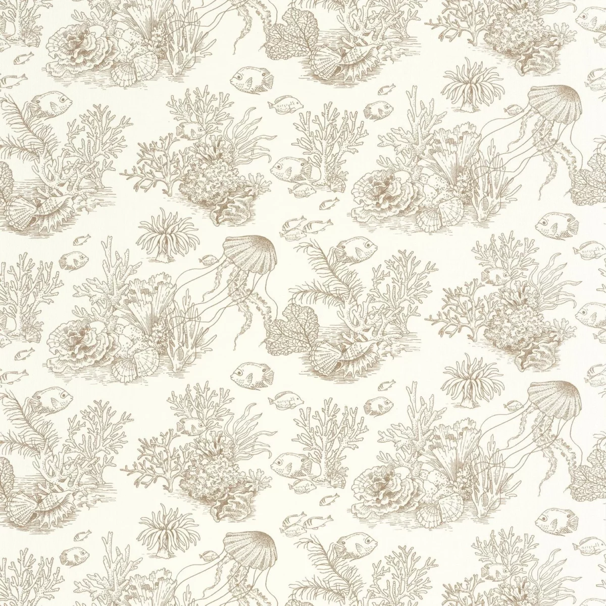 Cote Sauvage Wallpaper - Mordore by neutral animal wallpaper from casadeco