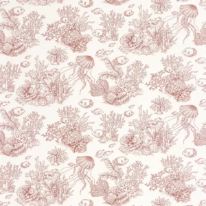 red animal wallpaper from casadeco