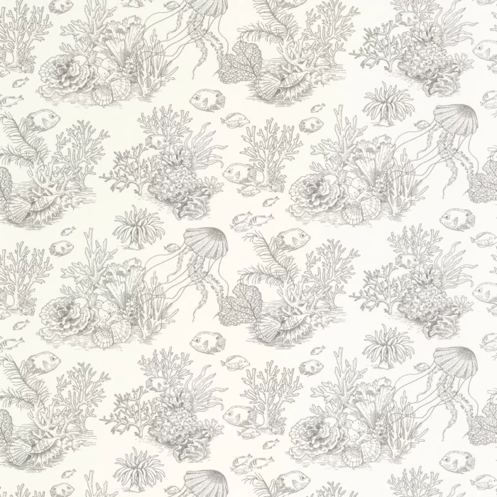Cote Sauvage Wallpaper - Gris Mouette fabric swatch SEAS201479101