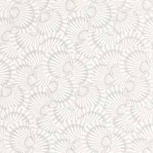 white botanical wallpaper from casadeco