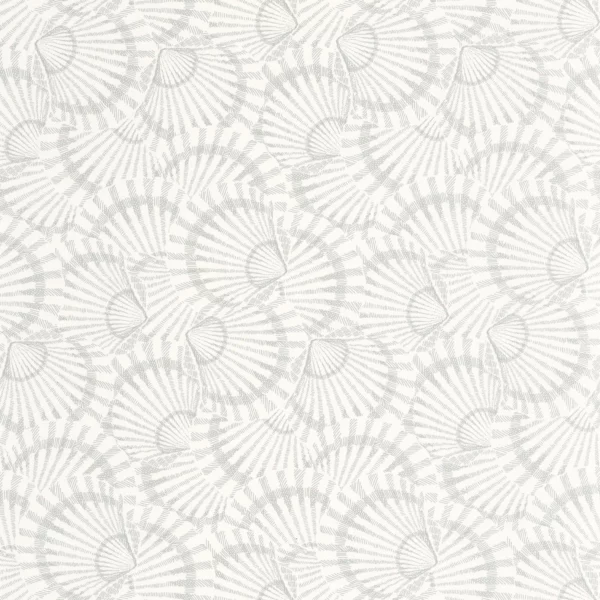 Saint Malo Wallpaper - Bleu Glace by white botanical wallpaper from casadeco