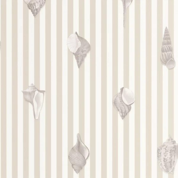 Noirmoutier Wallpaper - Beige Lin by pink animal wallpaper from casadeco