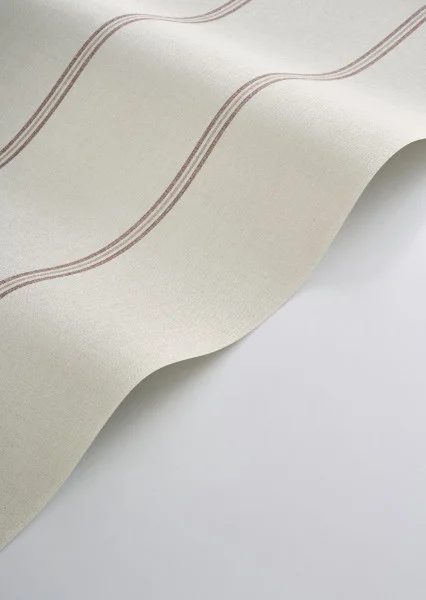 Saint Briac Wallpaper - Rouge Ecrevisse / Sable by Saint Briac Wallpaper - Rouge Ecrevisse / Sable from