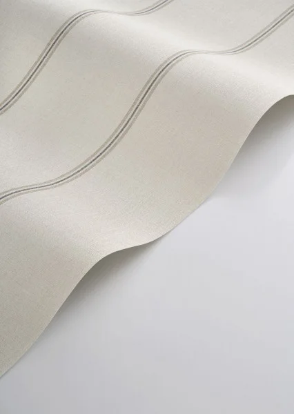 Saint Briac Wallpaper - Noir Fusain / Lin by Saint Briac Wallpaper - Noir Fusain / Lin from