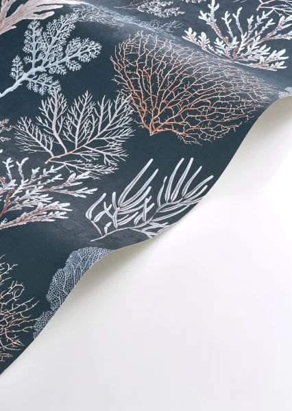 Corail Wallpaper - Bleu Ocean by Corail Wallpaper - Bleu Ocean from