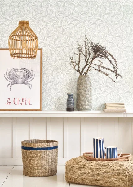 Saint Malo Wallpaper - Bleu Glace by Saint Malo Wallpaper - Bleu Glace from