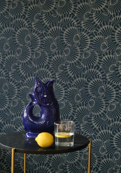Saint Malo Wallpaper - Bleu Orage by Saint Malo Wallpaper - Bleu Orage from