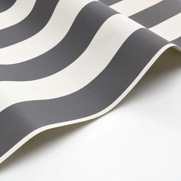 Baltic Rayure Wallpaper - Charbon by Baltic Rayure Wallpaper - Charbon from