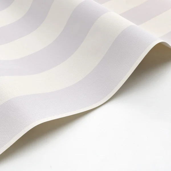 Baltic Rayure Wallpaper - Gris Perle by Baltic Rayure Wallpaper - Gris Perle from