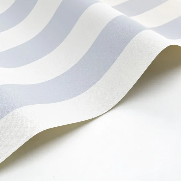 Baltic Rayure Wallpaper - Bleu / Blanc by Baltic Rayure Wallpaper - Bleu / Blanc from