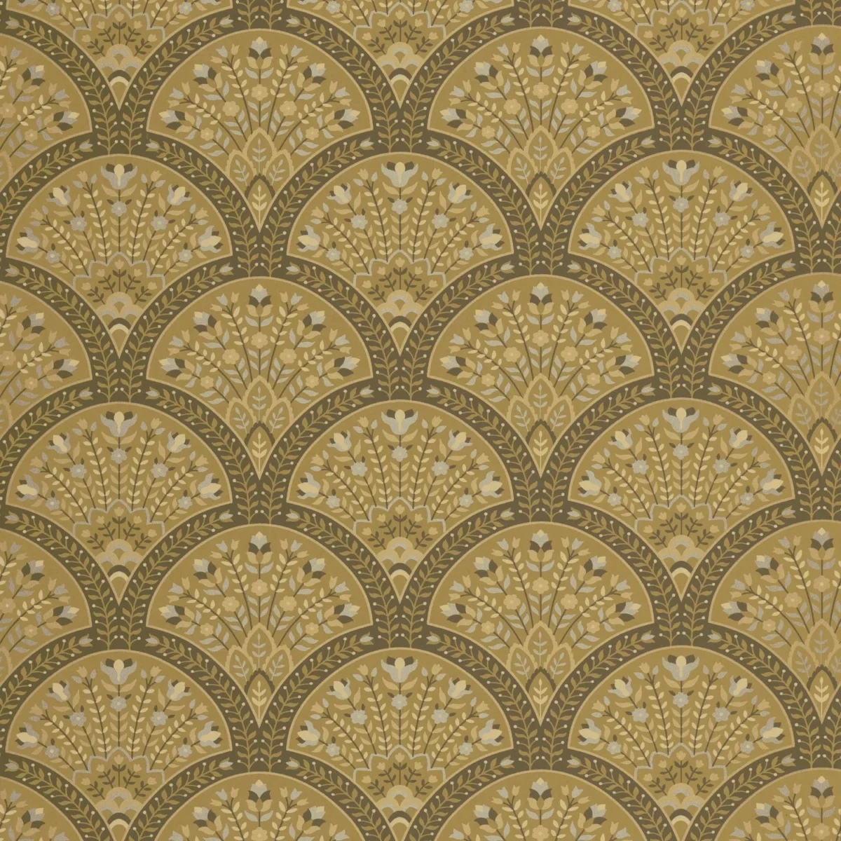 green botanical wallpaper from casadeco