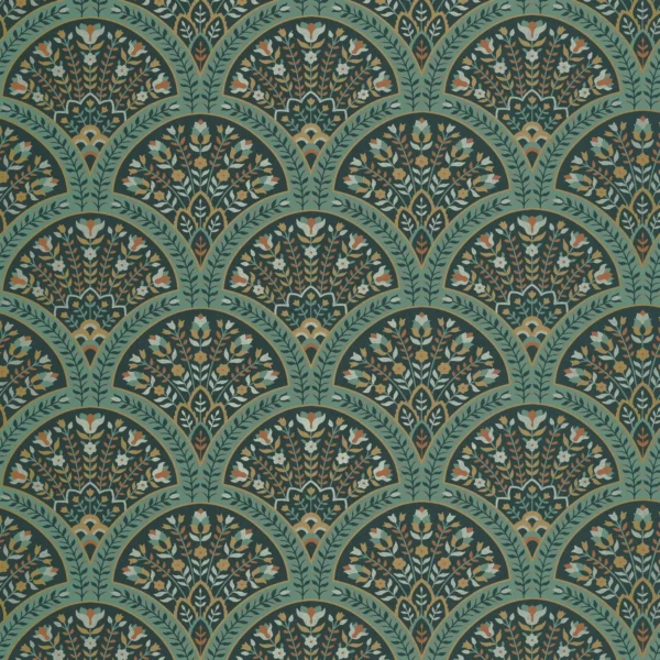 Wallace Wallpaper - Canopee by green botanical wallpaper from casadeco
