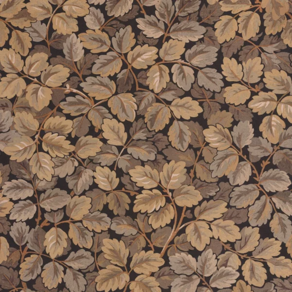 brown botanical wallpaper from casadeco
