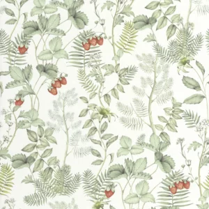 green botanical wallpaper from casadeco