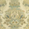 green botanical wallpaper from casadeco