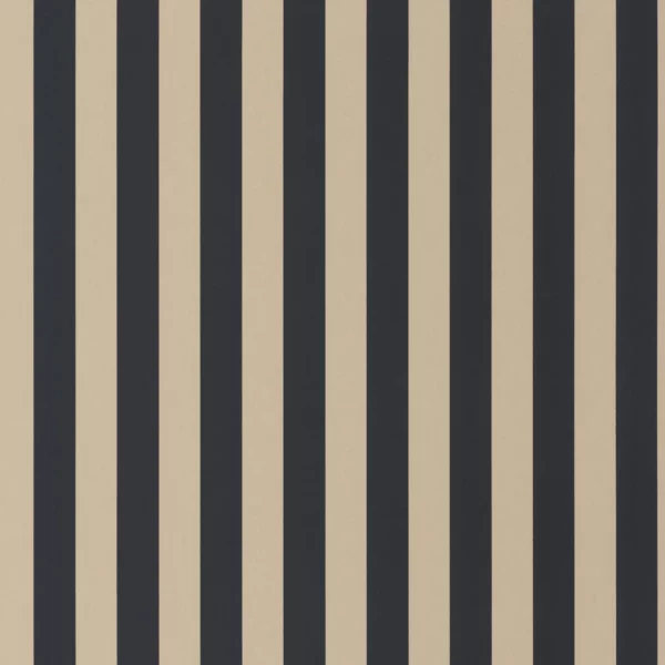 Elizabeth Wallpaper - Noir Fusain by black-grey striped wallpaper from casadeco
