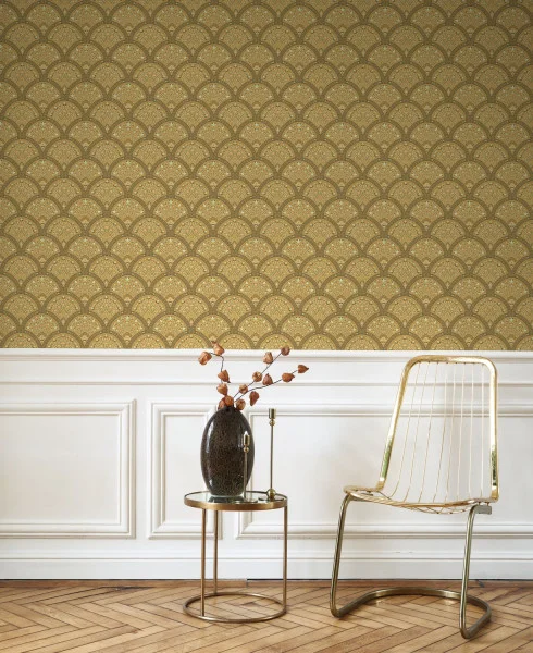 Wallace Wallpaper - Moutarde by Wallace Wallpaper - Moutarde from